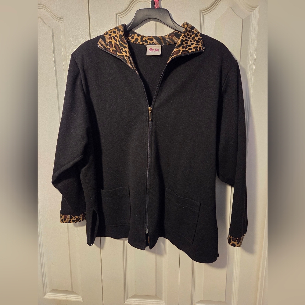 Vintage TanJay Black Jacket with Matching Top